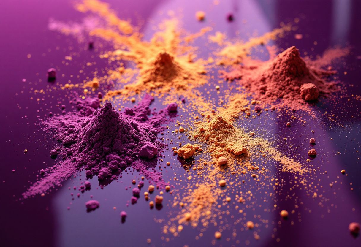 Pigment scattered across lacquer. The opening plate of this edition.